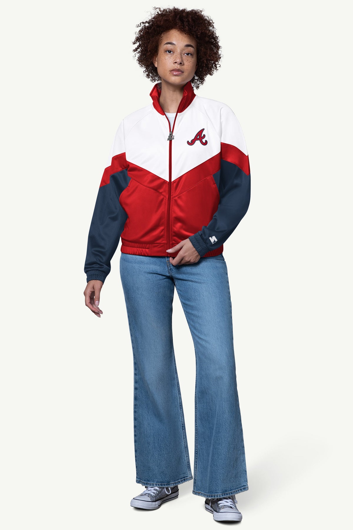 Starter WOMENS ATLANTA BRAVES TEAMWORK TRACK JACKET