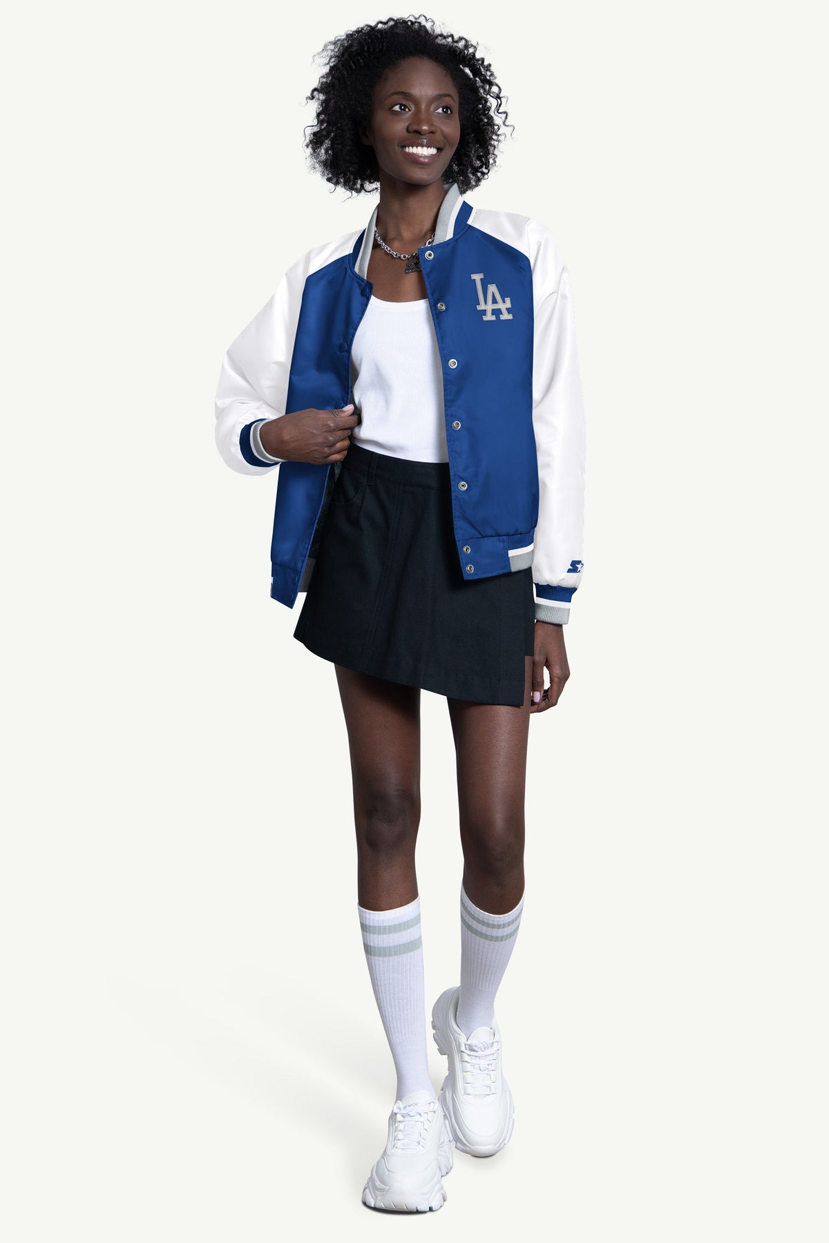 Starter WOMENS LOS ANGELES DODGERS BLITZ VARSITY JACKET