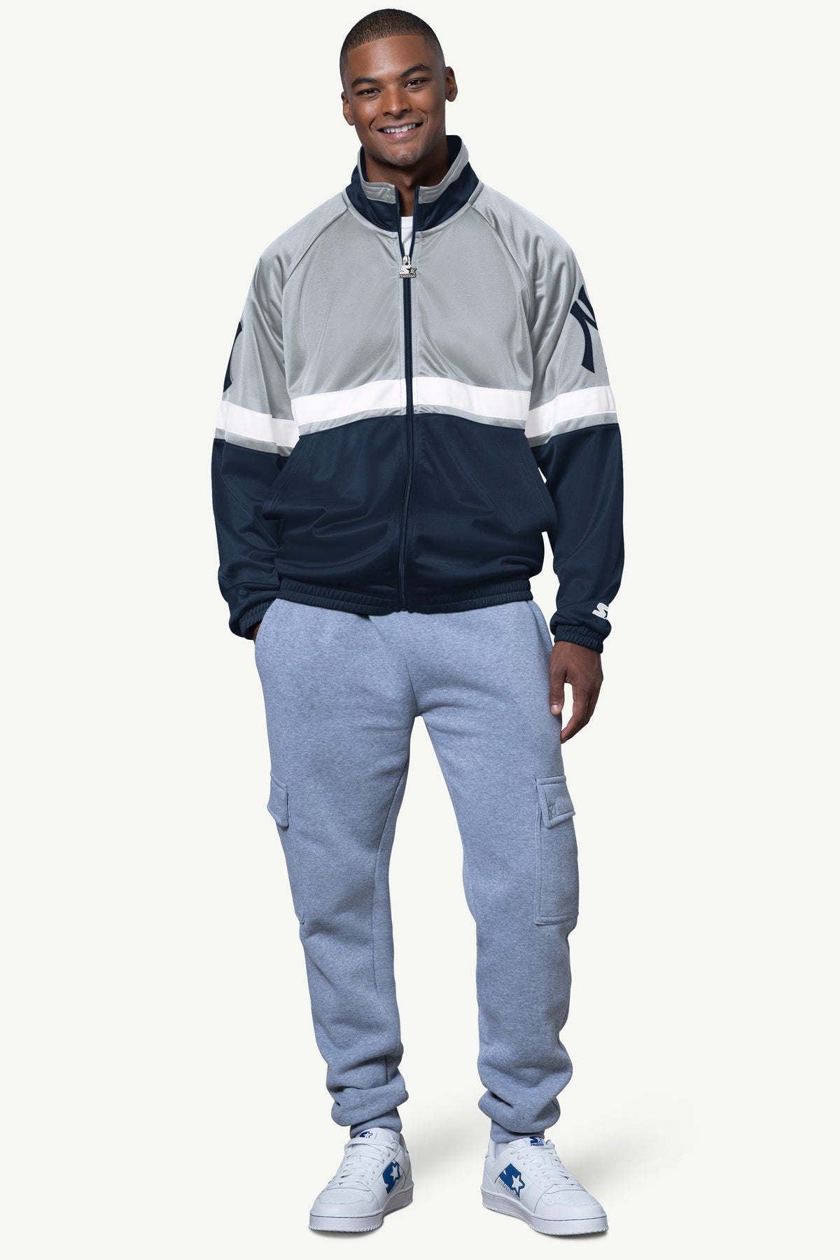 Starter MENS NEW YORK YANKEES VETERAN TRACK JACKET