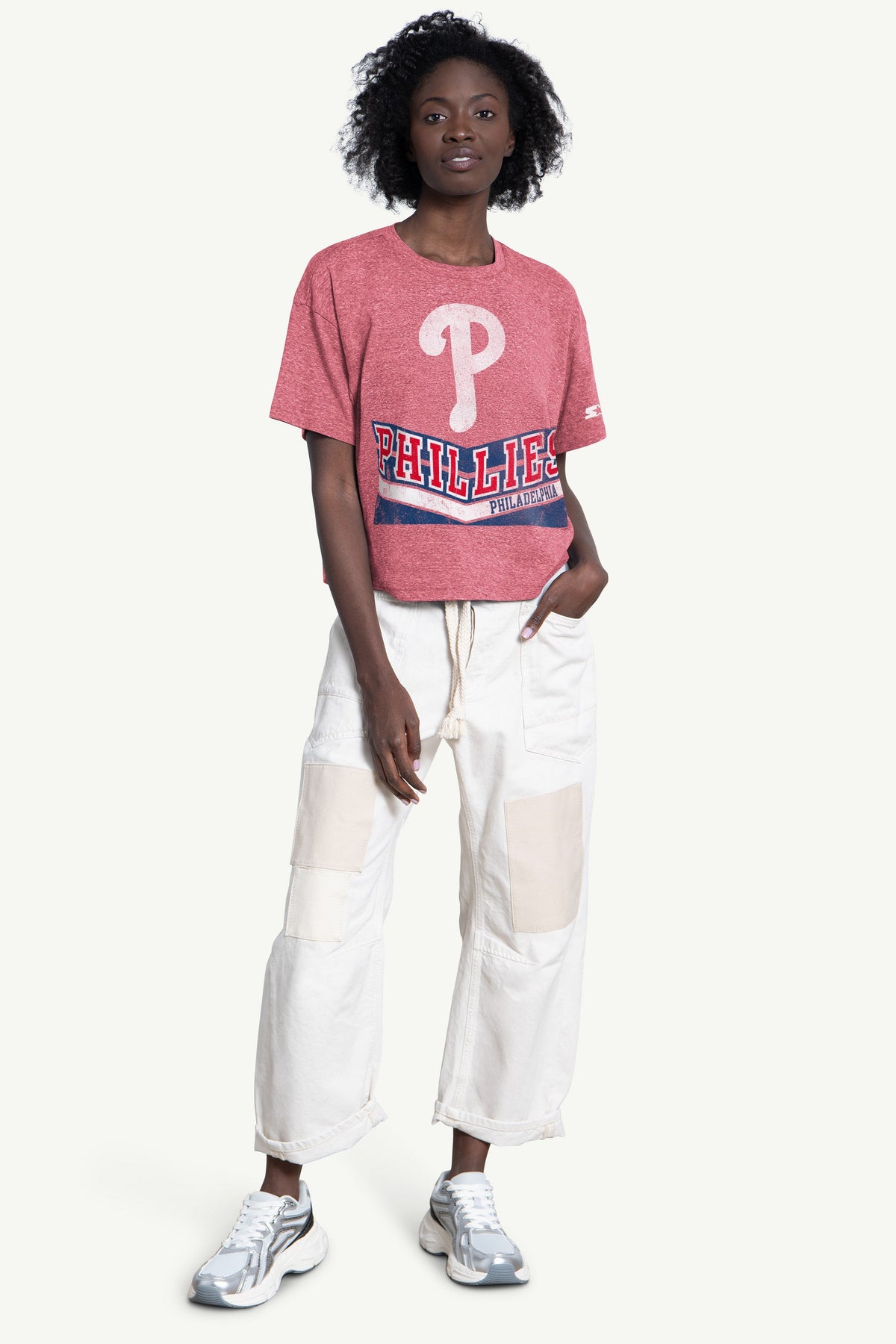 Starter WOMENS PHILADELPHIA PHILLIES JUMP SHOT TEE