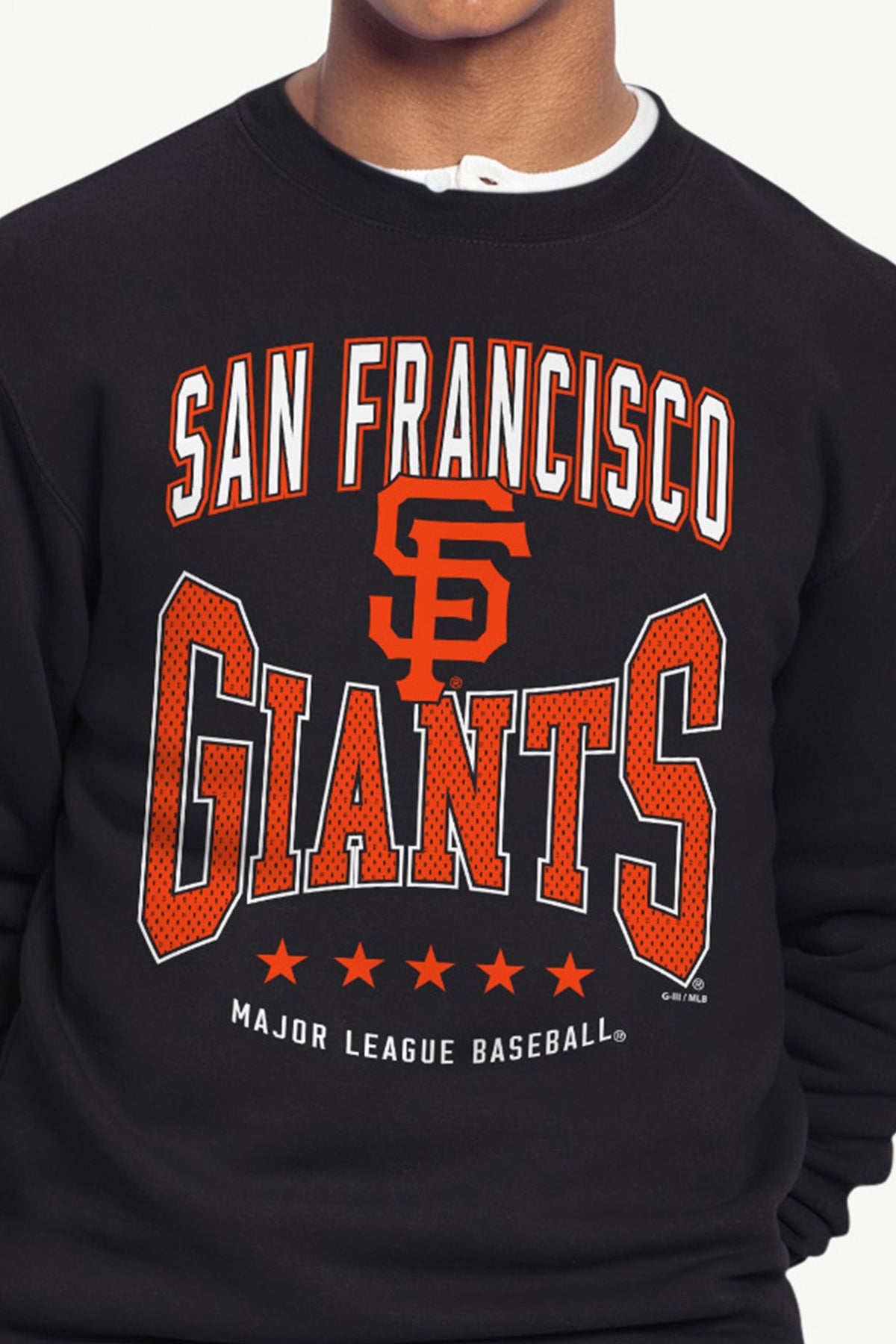 Starter MENS SAN FRANCISCO GIANTS CENTER SQUEEZE SWEATSHIRT