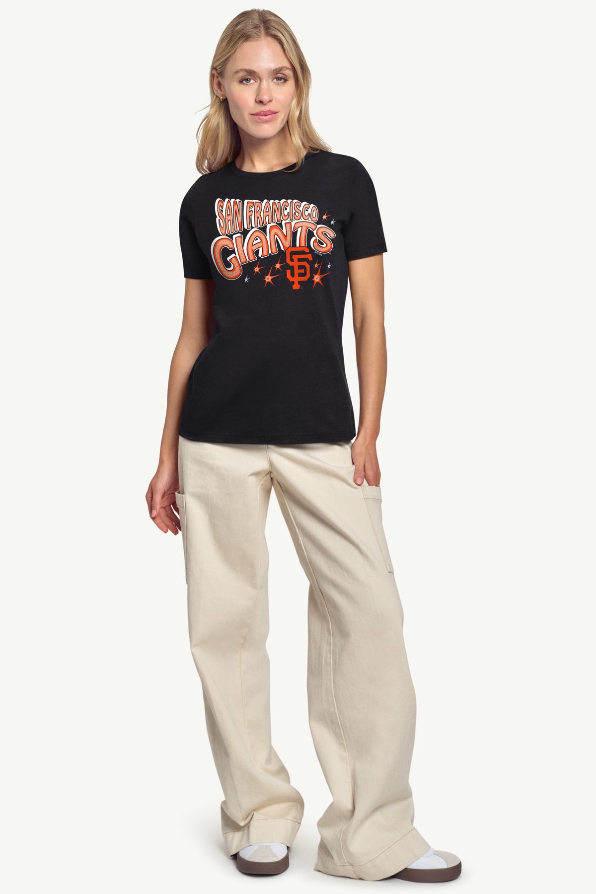 Starter WOMENS SAN FRANCISCO GIANTS FIREWORKS T SHIRT