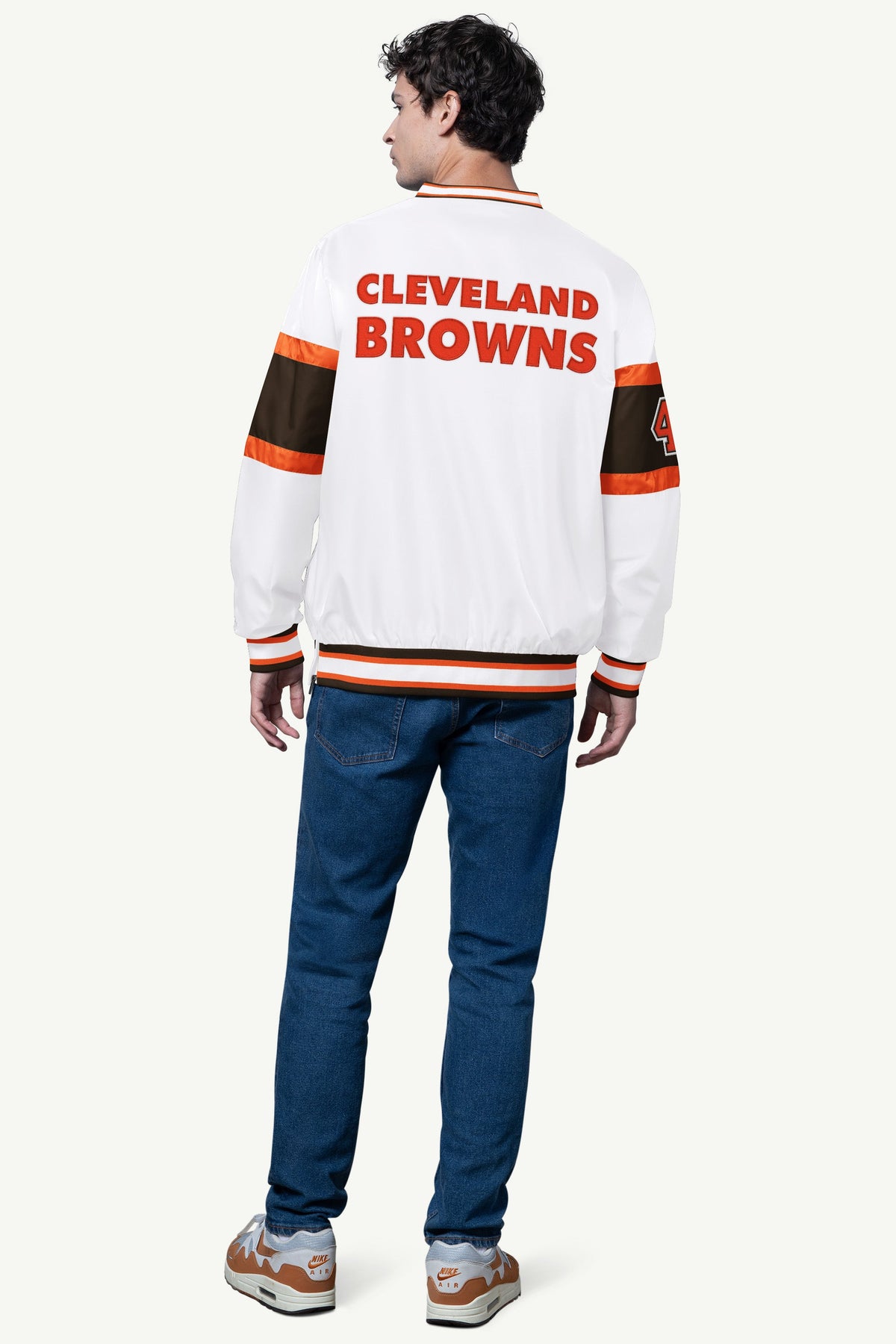 Starter MENS CLEVELAND BROWNS SIGNAL COLLAR PULLOVER