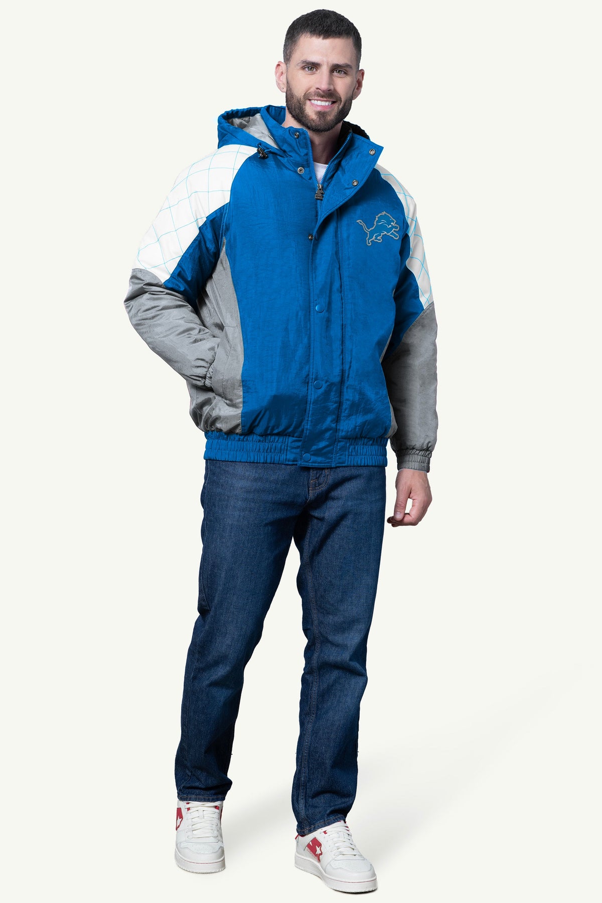 Starter MENS DETROIT LIONS NYLON JACKET