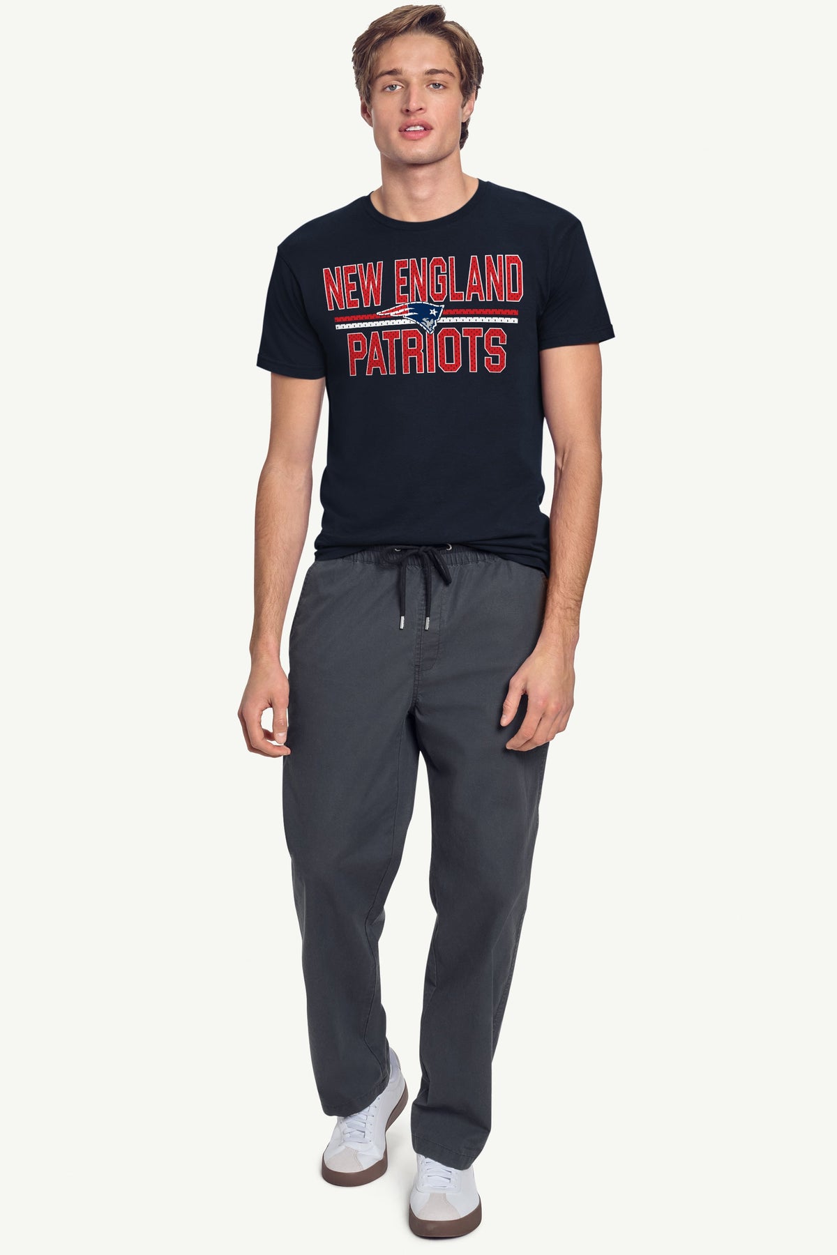 Starter MENS NEW ENGLAND PATRIOTS MESH LOOK T SHIRT