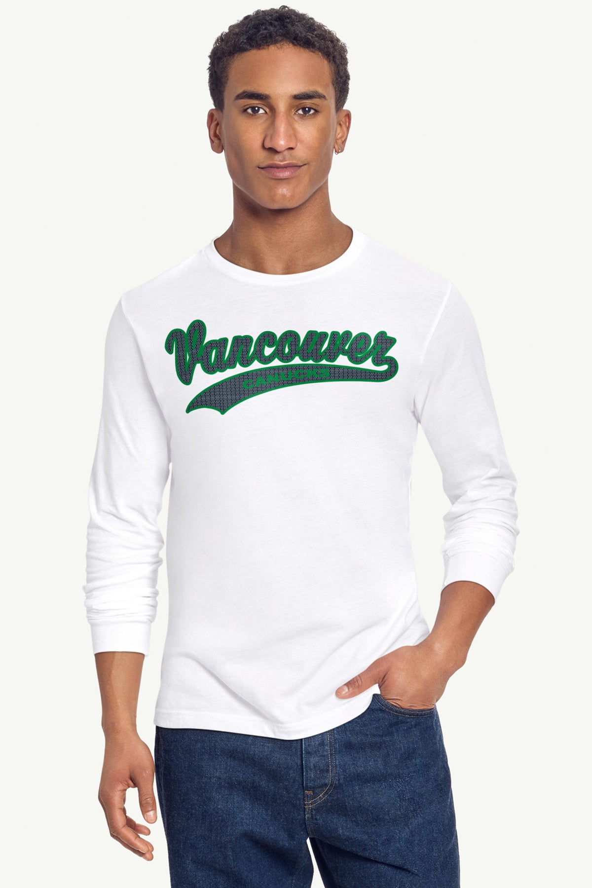 Starter MENS VANCOUVER CANUCKS TAILSWEEP LONG SLEEVE T SHIRT