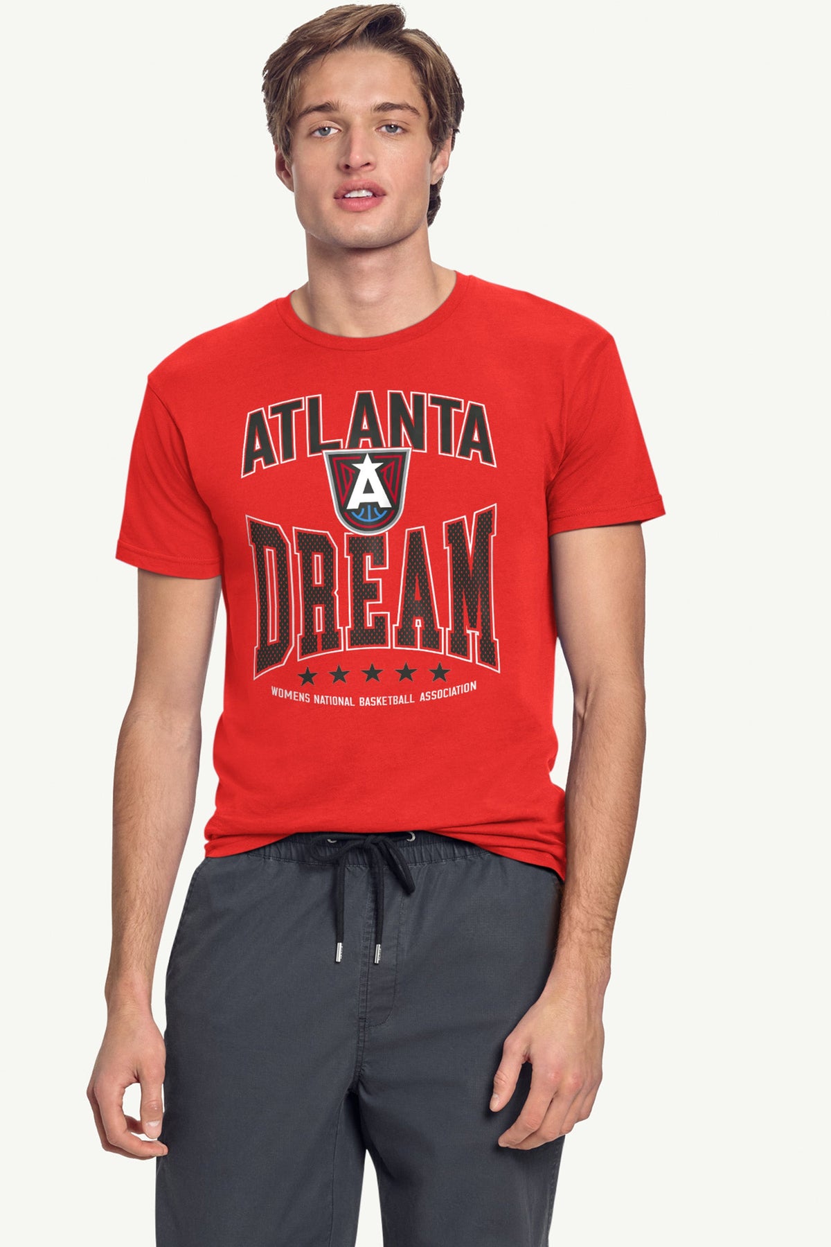 Starter MENS WNBA ATLANTA DREAM CENTER SQUEEZE T SHIRT