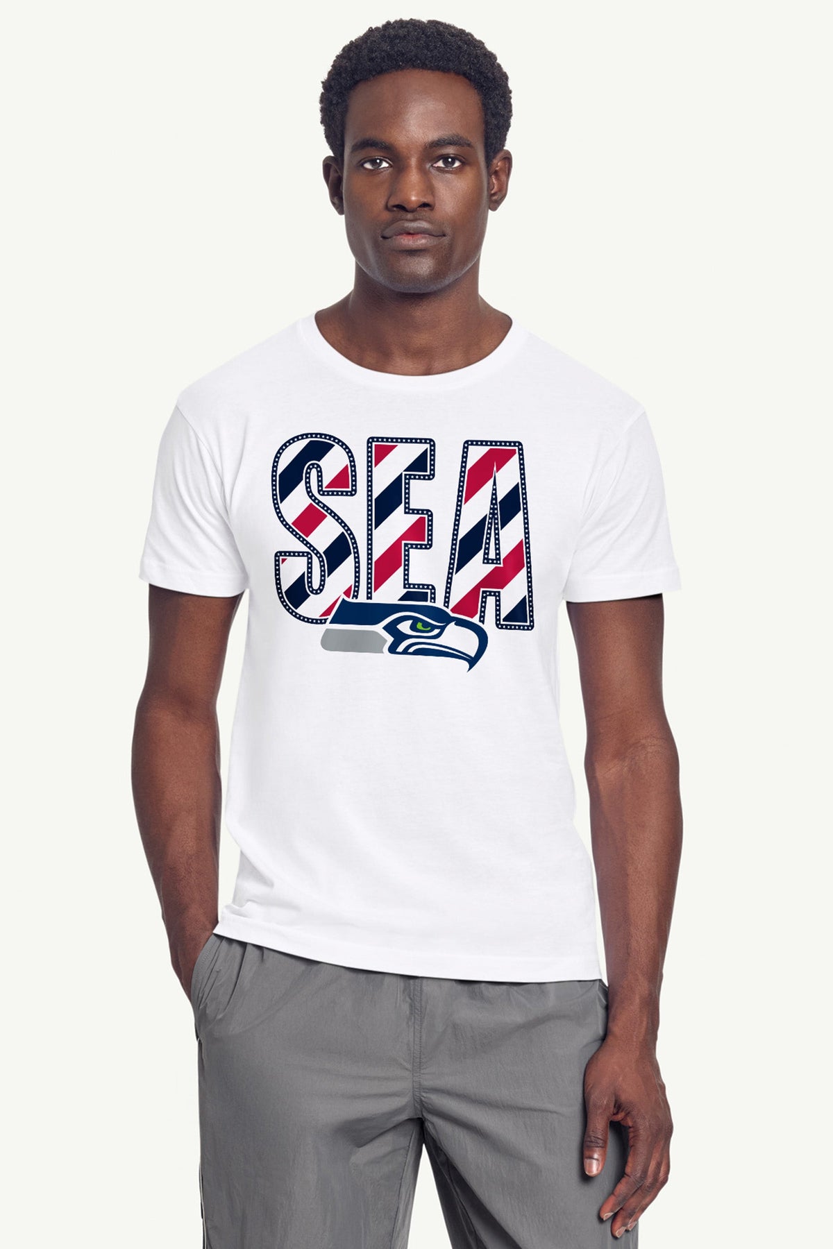 Starter MENS SEATTLE SEAHAWKS STARS AND STRIPES T SHIRT