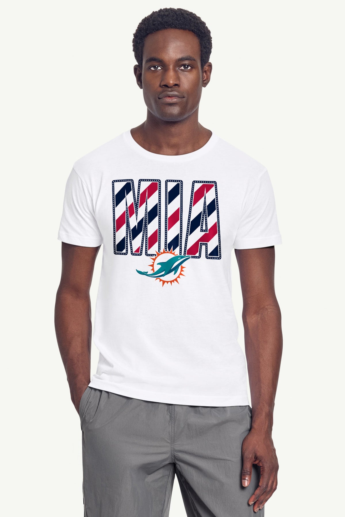 Starter MENS MIAMI DOLHPINS STARS AND STRIPES T SHIRT