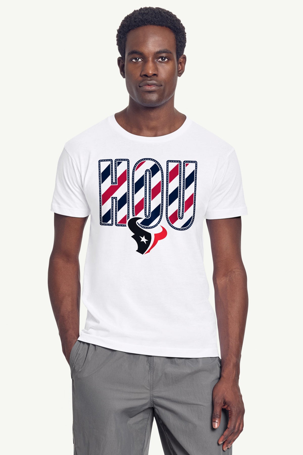 Starter MENS HOUSTON TEXANS STARS AND STRIPES T SHIRT