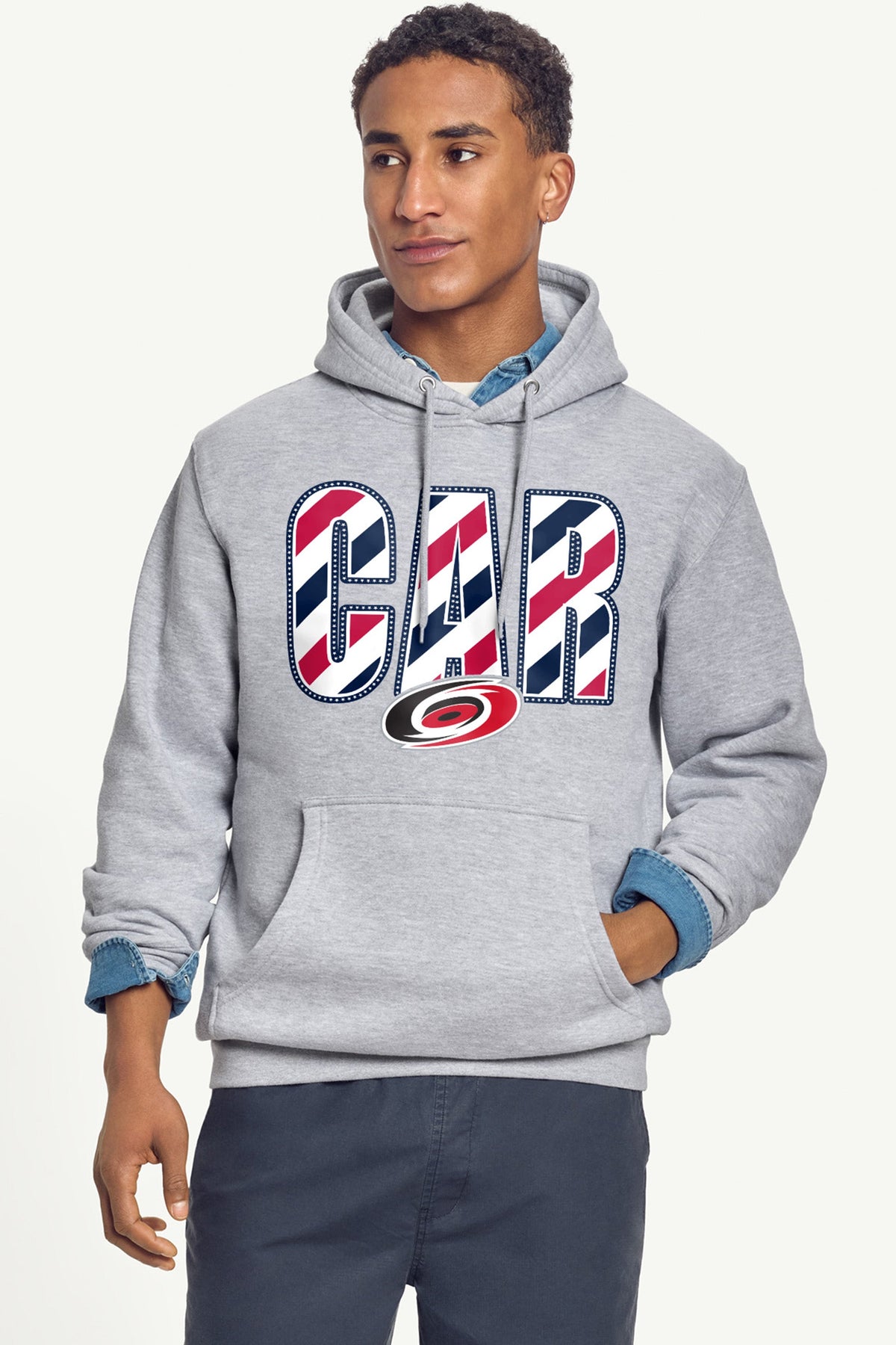 Starter MENS CAROLINA HURRICANES STARS AND STRIPES HOODIE