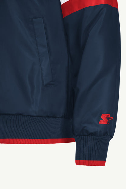 Starter MENS ATLANTA BRAVES SATIN VARSITY JACKET