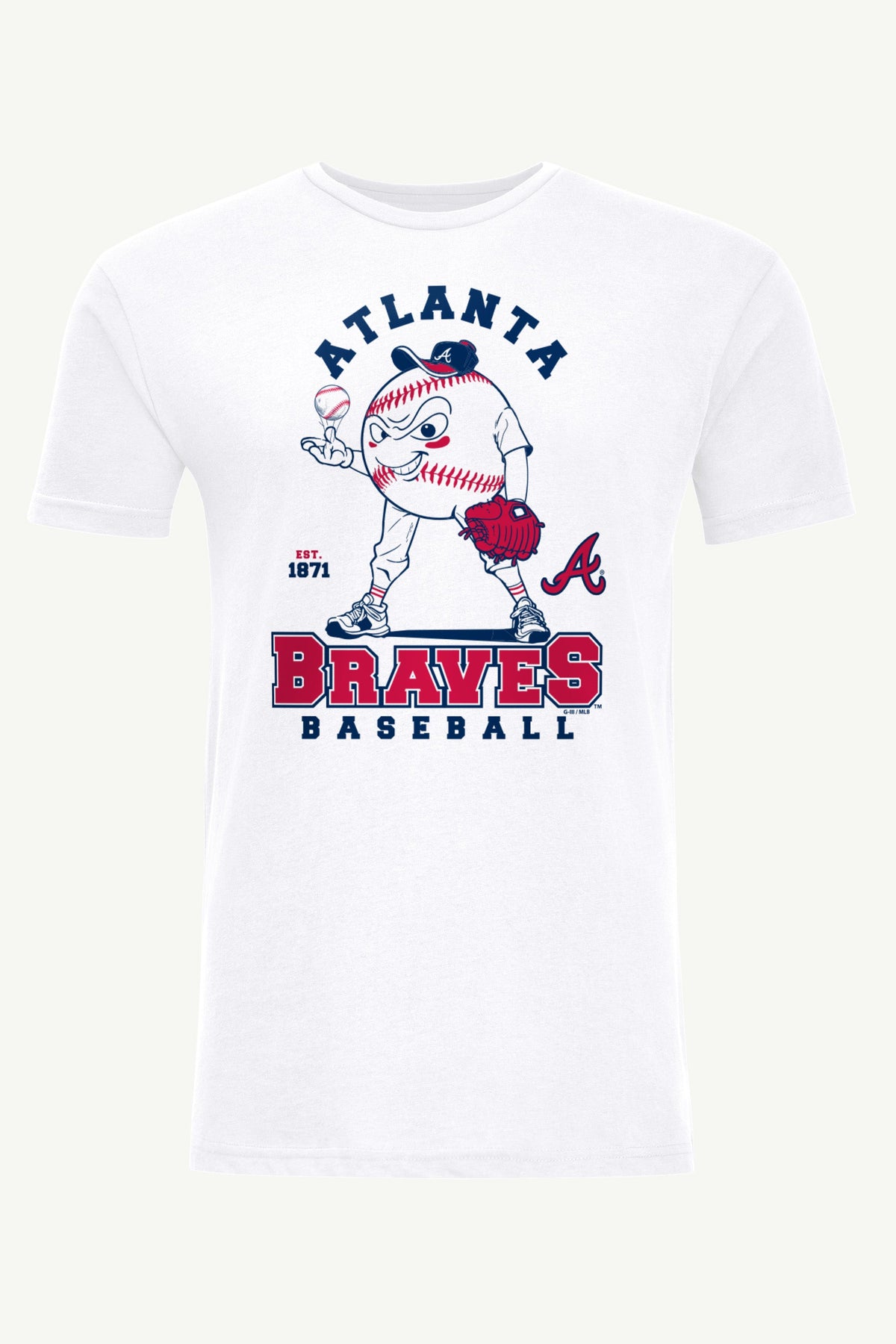 Starter MENS ATLANTA BRAVES BASEBALL CHARACTER SHORT SLEEVE T SHIRT