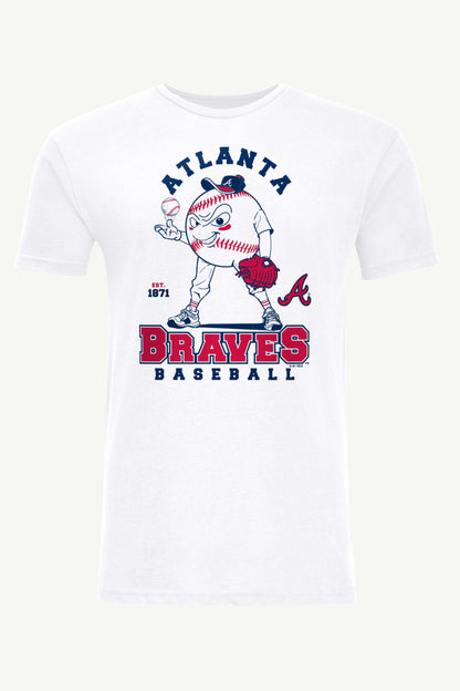 Starter MENS ATLANTA BRAVES BASEBALL CHARACTER SHORT SLEEVE T SHIRT