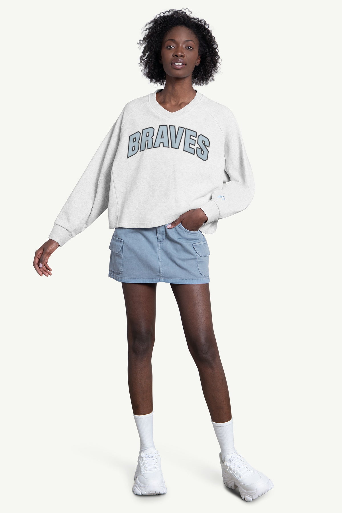 Starter WOMENS ATLANTA BRAVES SHOW UP SWEATSHIRT