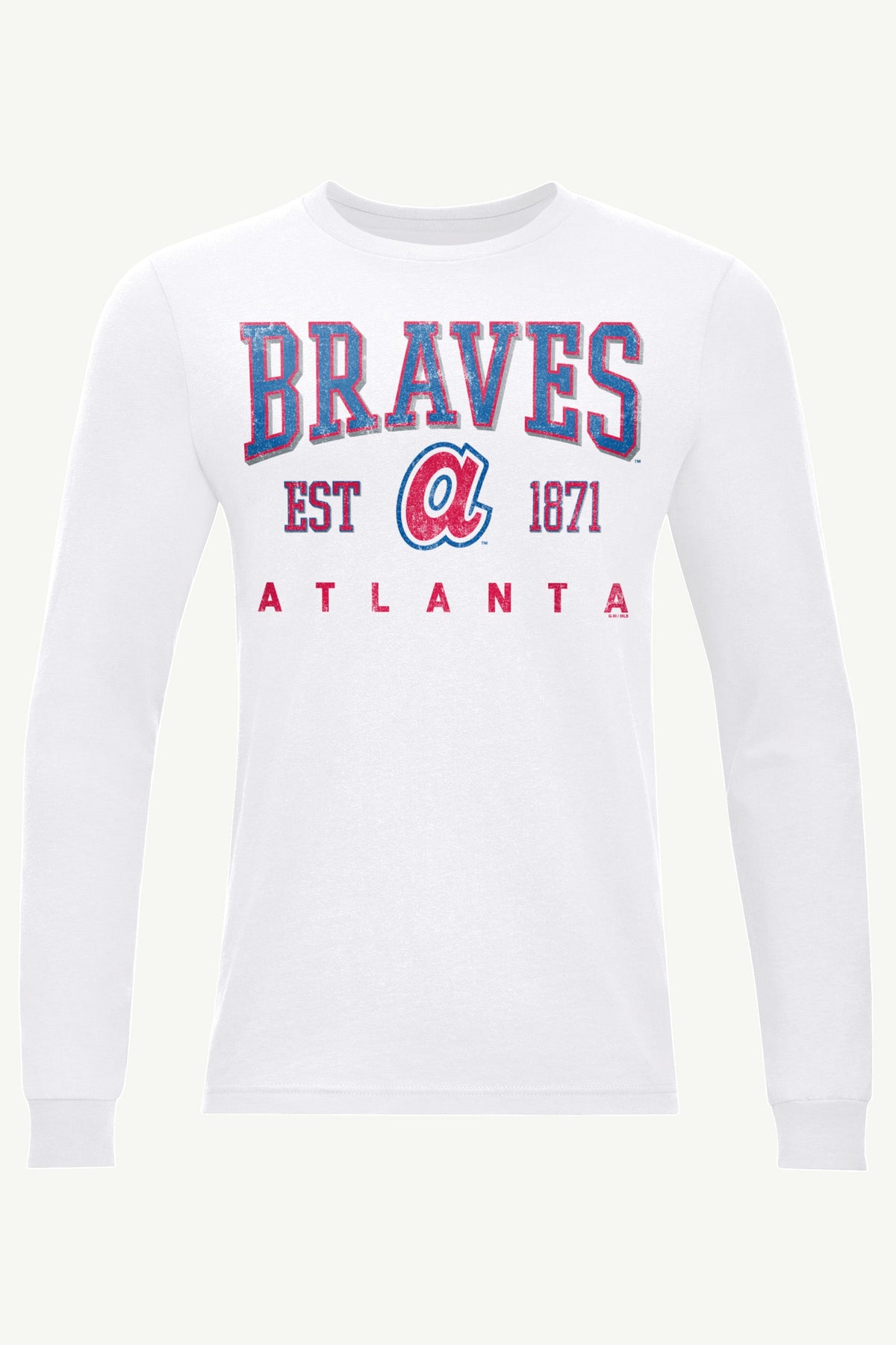 Starter MENS ATLANTA BRAVES RETRO LONG SLEEVE T SHIRT