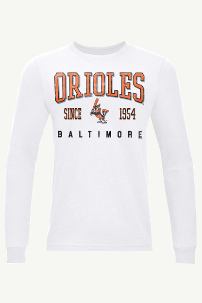 Starter MENS BALTIMORE ORIOLES RETRO LONG SLEEVE T SHIRT