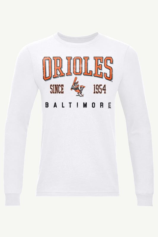 Starter MENS BALTIMORE ORIOLES RETRO LONG SLEEVE T SHIRT