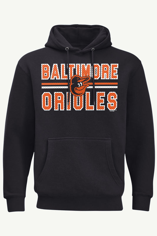 Starter MENS BALTIMORE ORIOLES MESH LOOK HOODIE