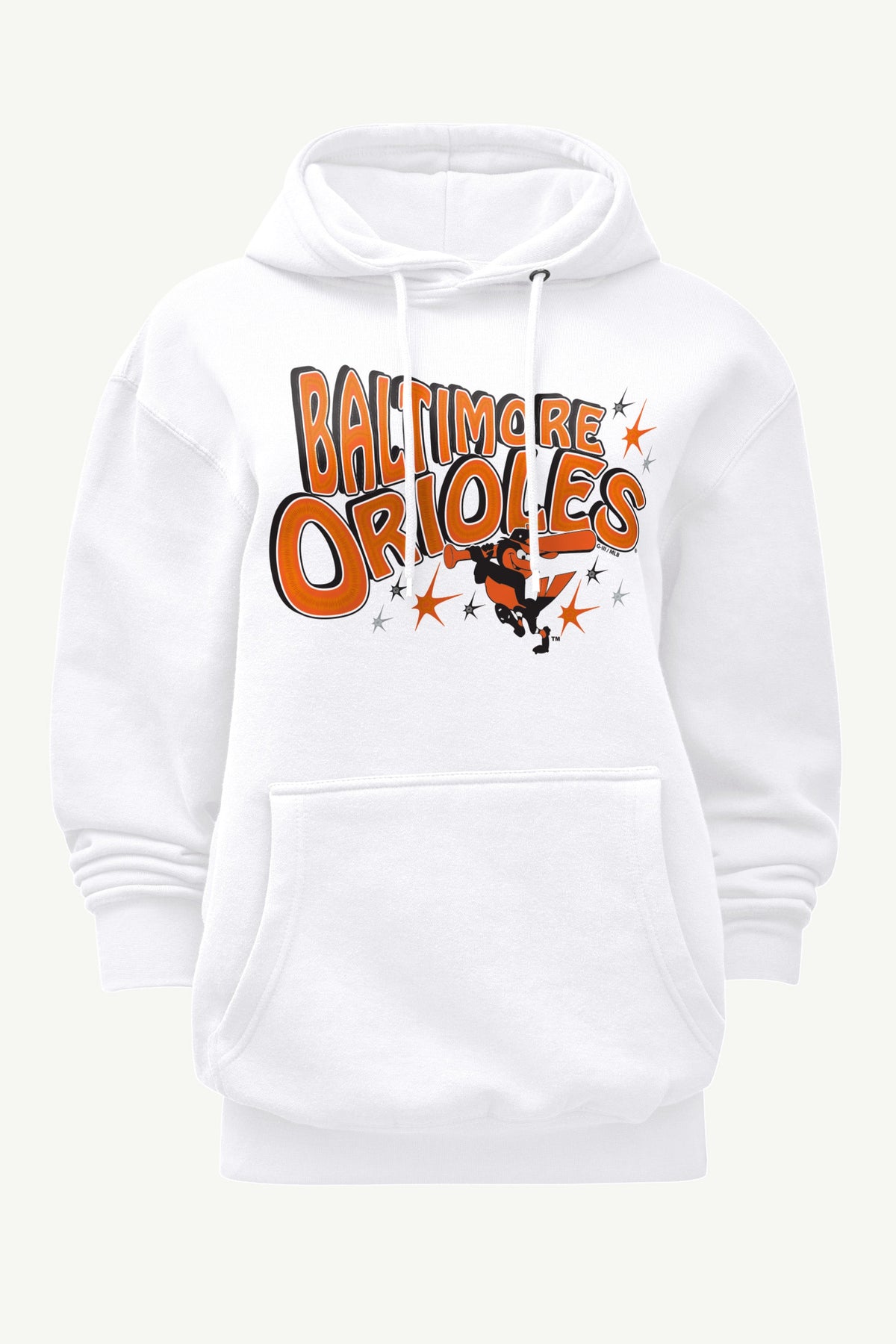 Starter WOMENS BALTIMORE ORIOLES FIREWORKS HOODIE