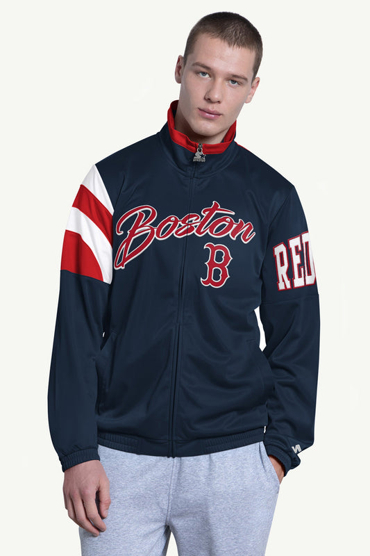 Starter MENS BOSTON RED SOX HERITAGE TRACK JACKET