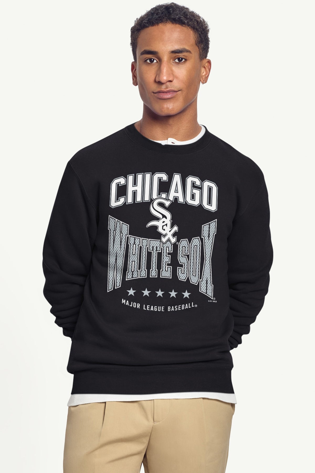 Starter MENS CHICAGO WHITE SOX CENTER SQUEEZE SWEATSHIRT