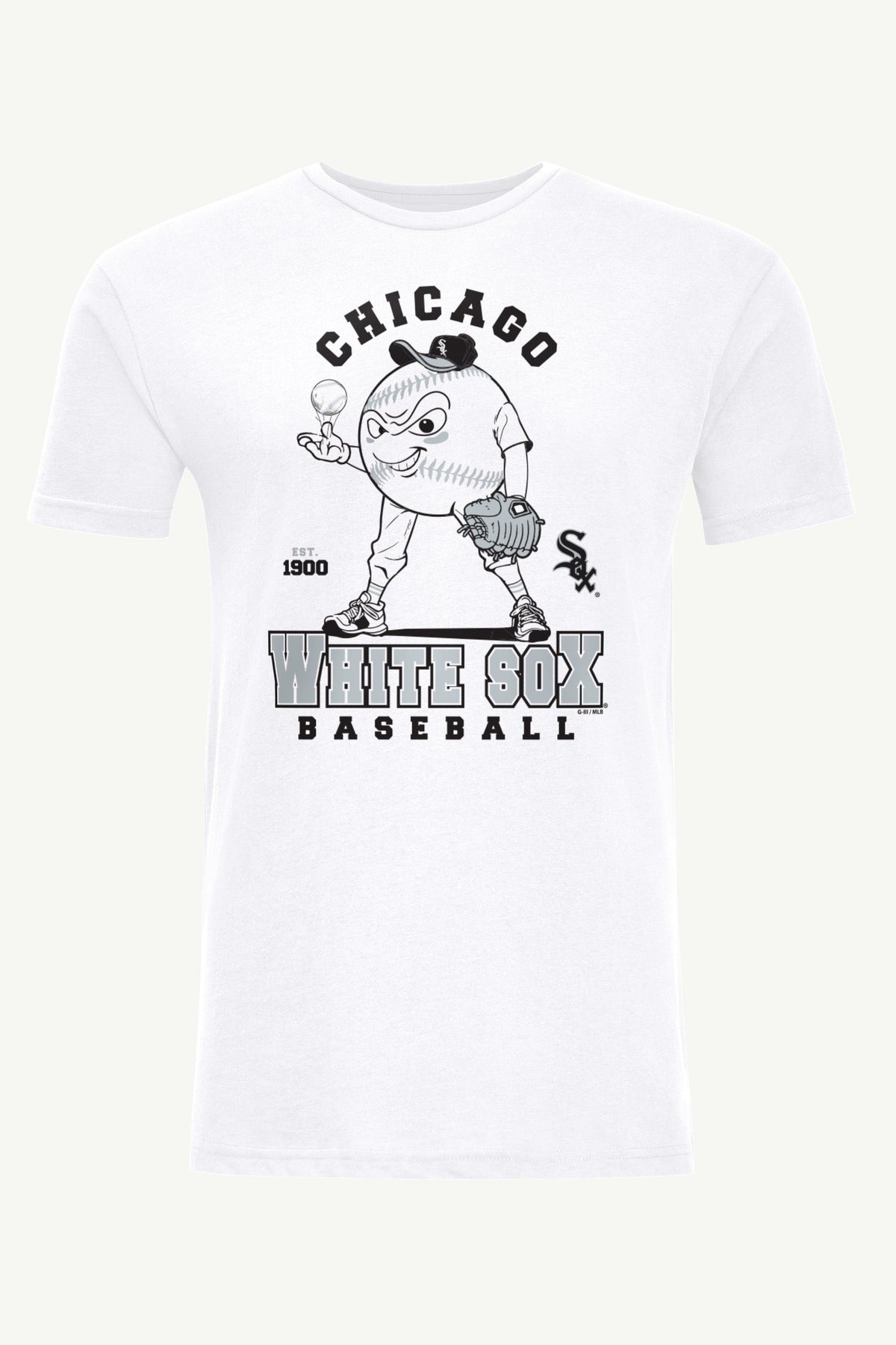 Starter MENS CHICAGO WHITE SOX  BASEBALL CHARACTER SHORT SLEEVE T SHIRT