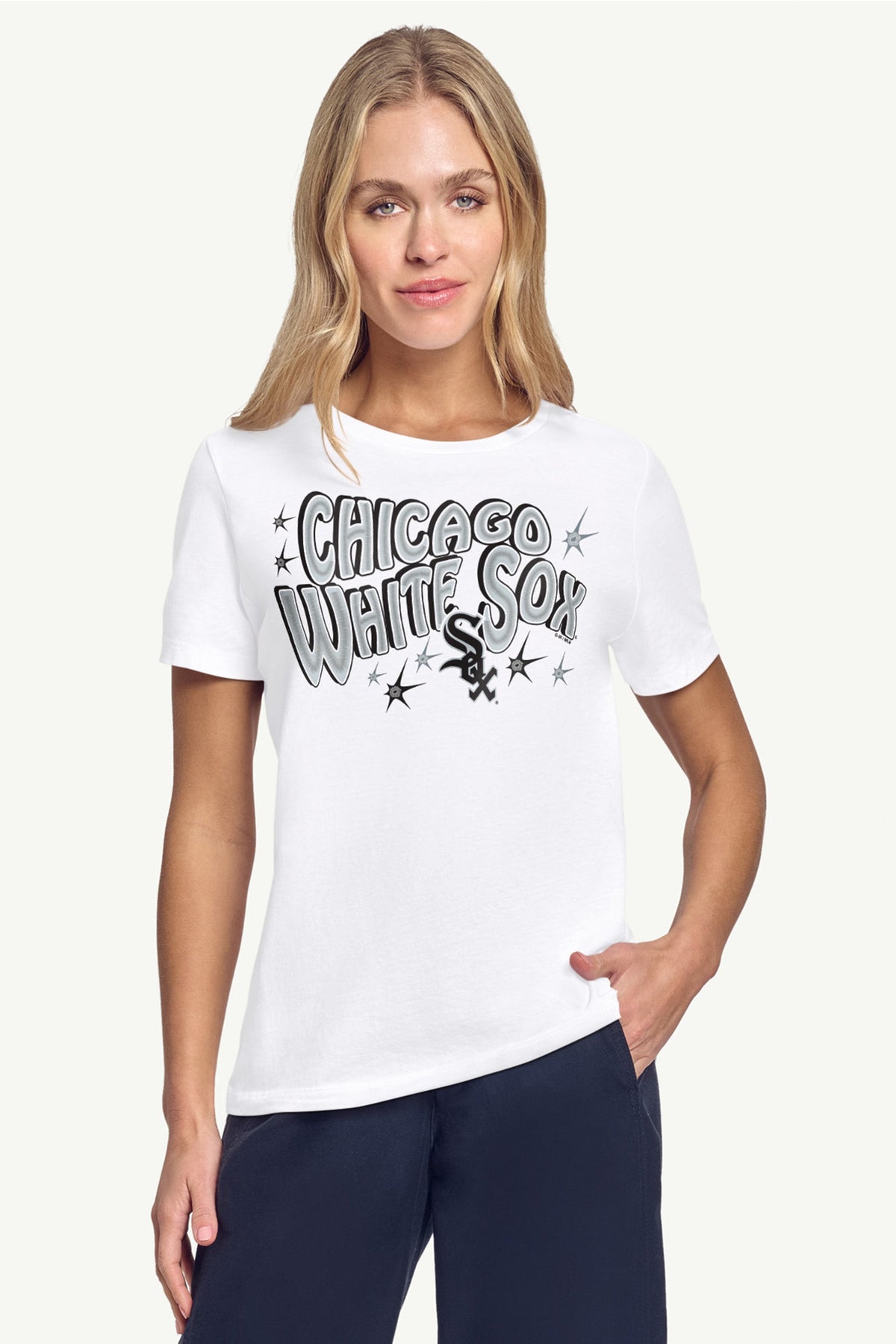 Starter WOMENS CHICAGO WHITE SOX FIREWORKS T SHIRT