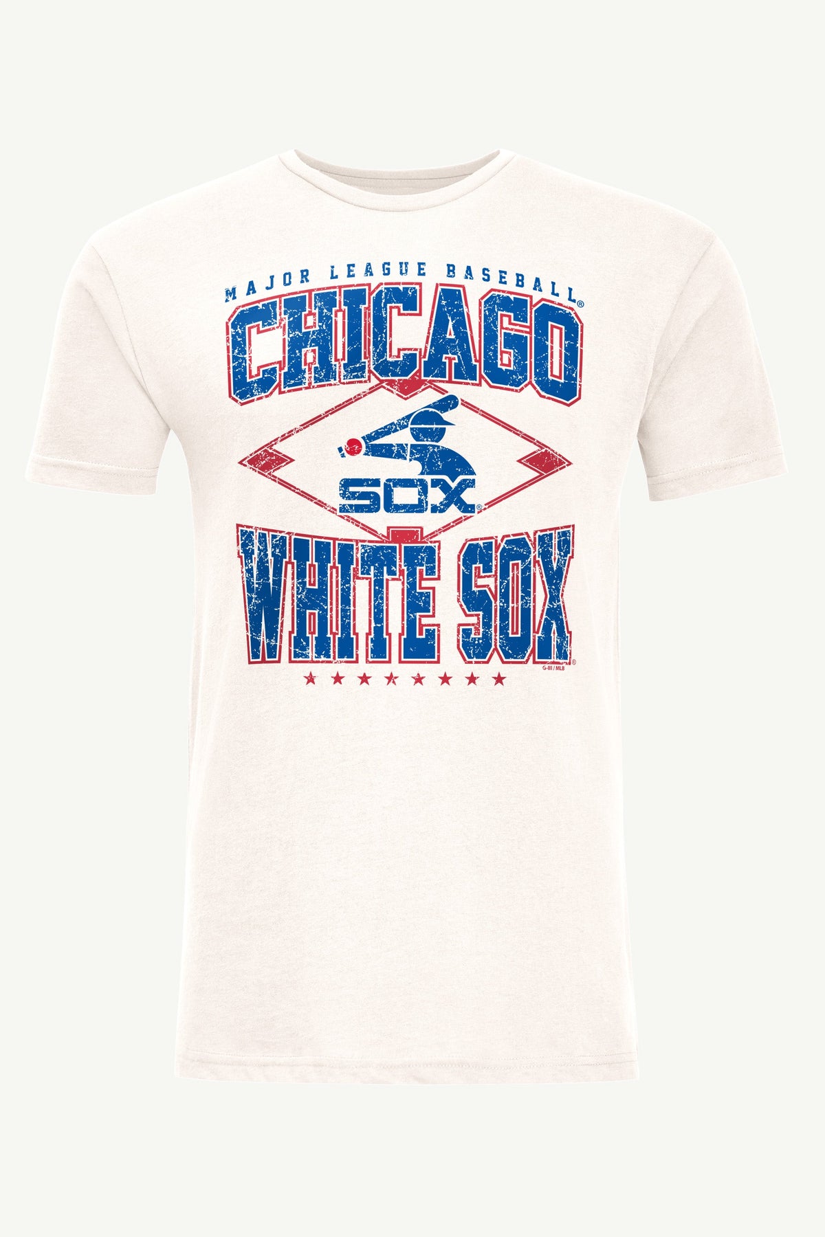 Starter MENS CHICAGO WHITE SOX DISTRESSED COOPERSTOWN DIAMOND SHORT SLEEVE T SHIRT