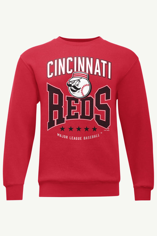 Starter MENS CINCINNATI REDS CENTER SQUEEZE SWEATSHIRT