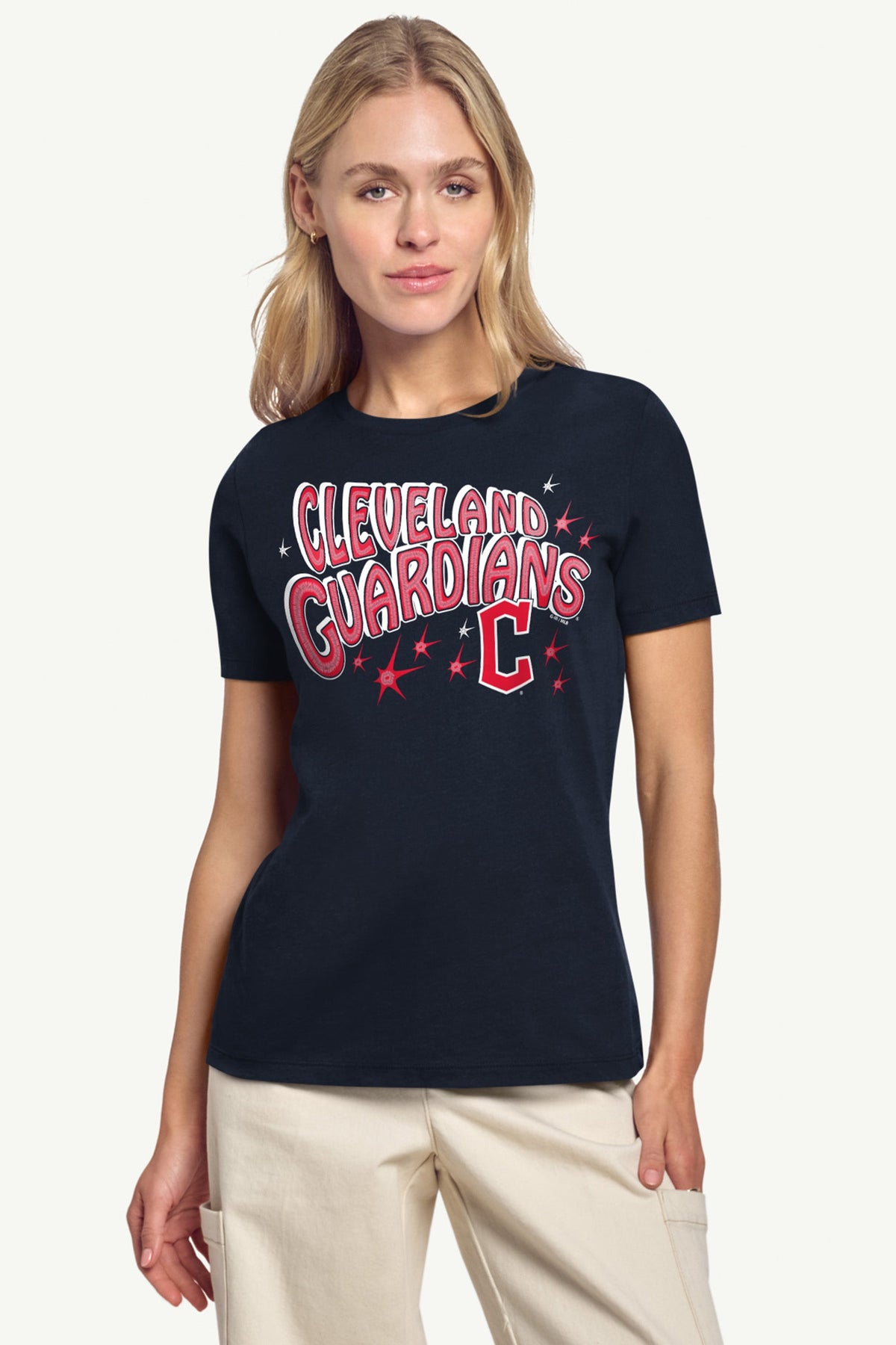 Starter WOMENS CLEVELAND GUARDIANS FIREWORKS T SHIRT