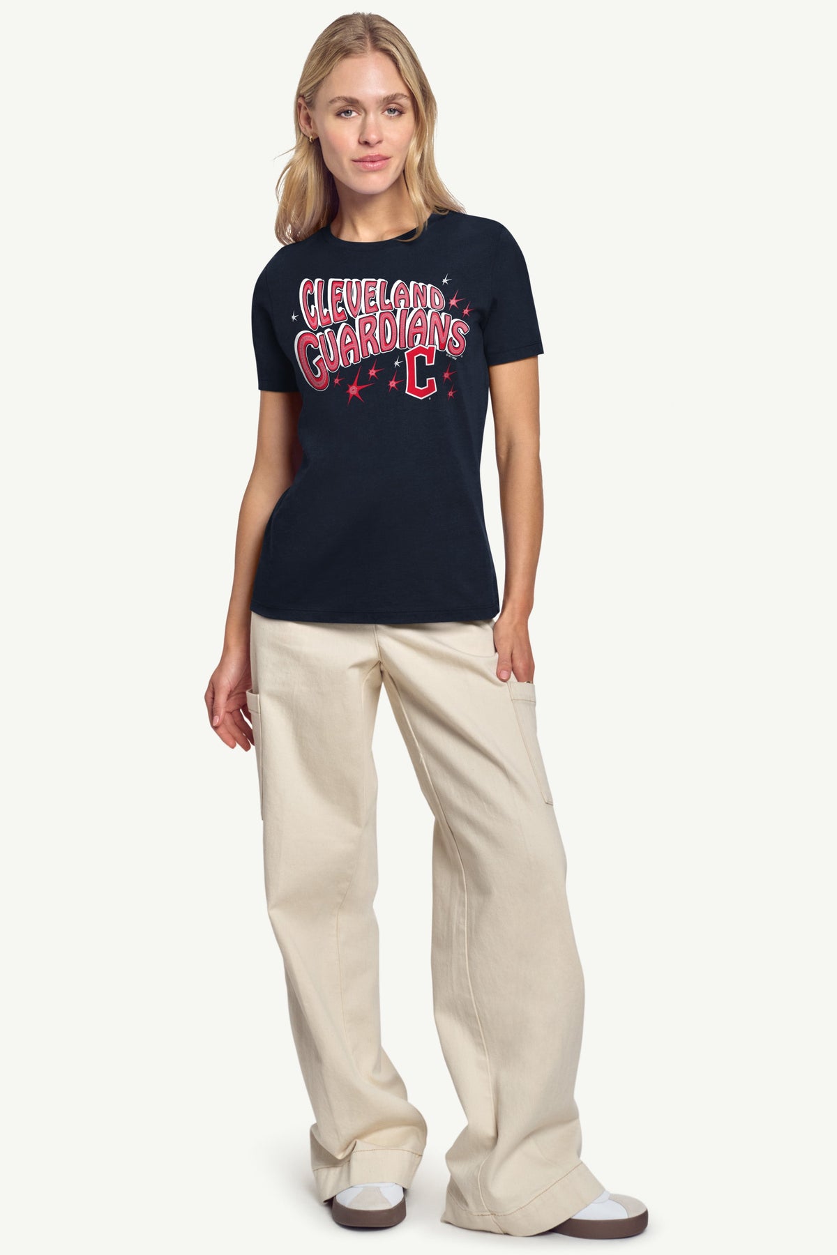 Starter WOMENS CLEVELAND GUARDIANS FIREWORKS T SHIRT