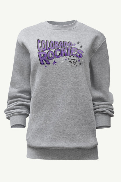 Starter WOMENS COLORADO ROCKIES FIREWORKS SWEATSHIRT
