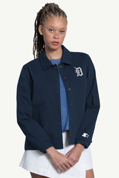 Starter WOMENS DETROIT TIGERS COACHES JACKET