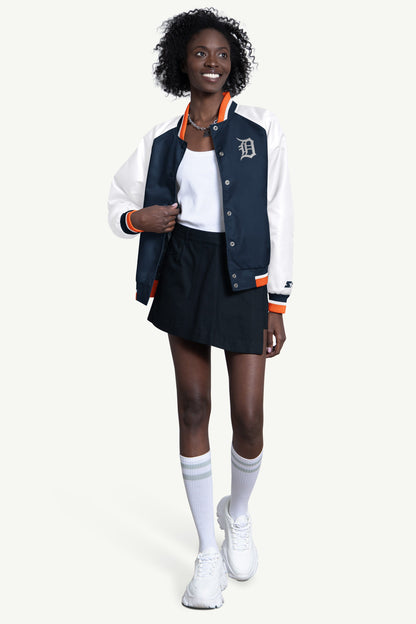Starter WOMENS DETROIT TIGERS BLITZ VARSITY JACKET