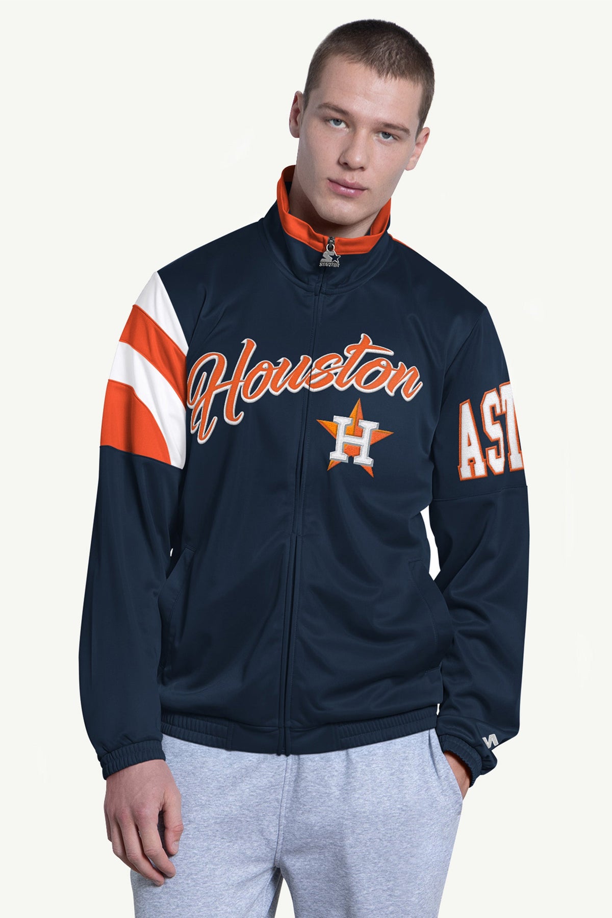 Starter MENS HOUSTON ASTROS HERITAGE TRACK JACKET