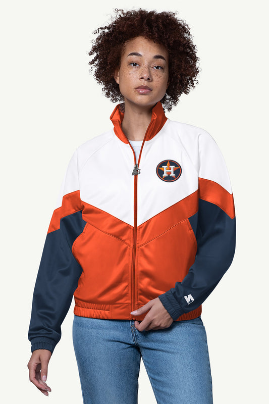 Starter WOMENS HOUSTON ASTROS TEAMWORK TRACK JACKET