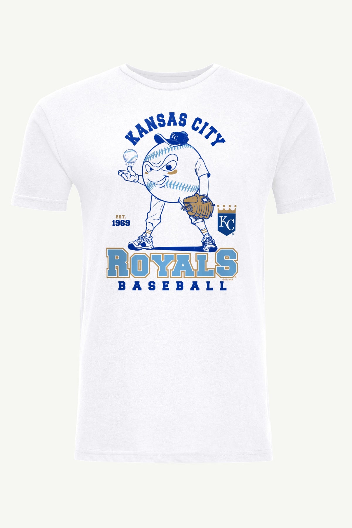Starter MENS KANSAS CITY ROYALS BASEBALL CHARACTER SHORT SLEEVE T SHIRT