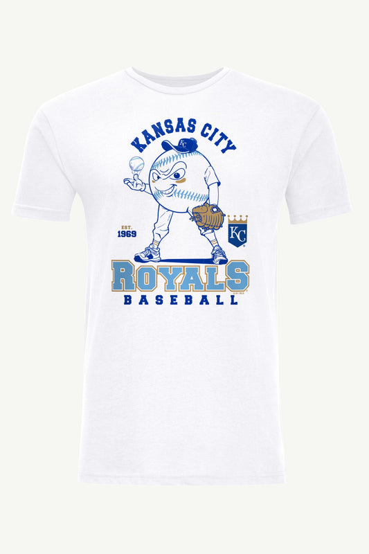 Starter MENS KANSAS CITY ROYALS BASEBALL CHARACTER SHORT SLEEVE T SHIRT