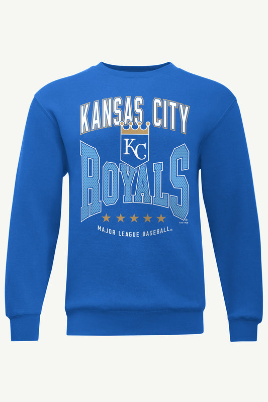 Starter MENS KANSAS CITY ROYALS CENTER SQUEEZE SWEATSHIRT