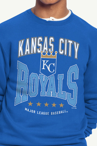 Starter MENS KANSAS CITY ROYALS CENTER SQUEEZE SWEATSHIRT