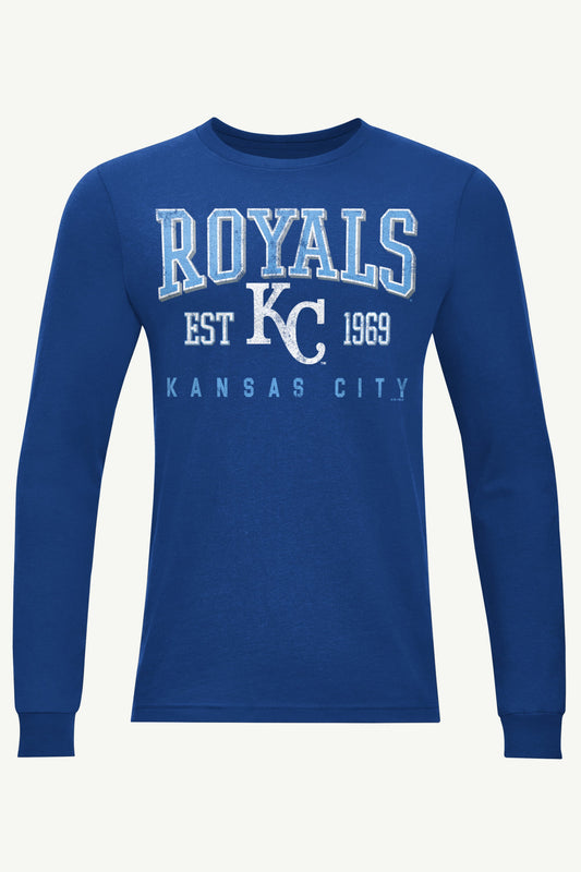 Starter MENS KANSAS CITY ROYALS RETRO LONG SLEEVE T SHIRT