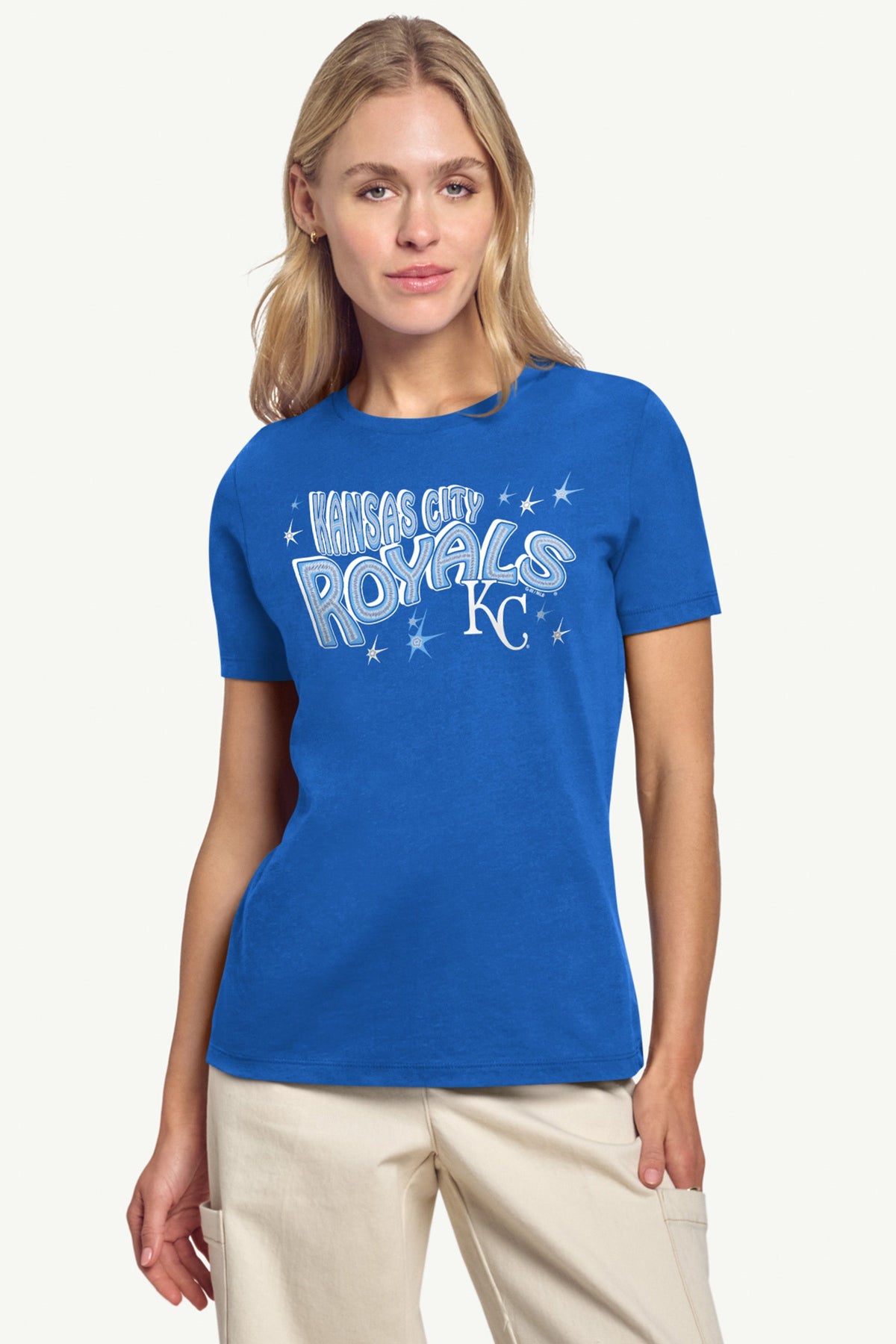 Starter WOMENS KANSAS CITY ROYALS FIREWORKS T SHIRT