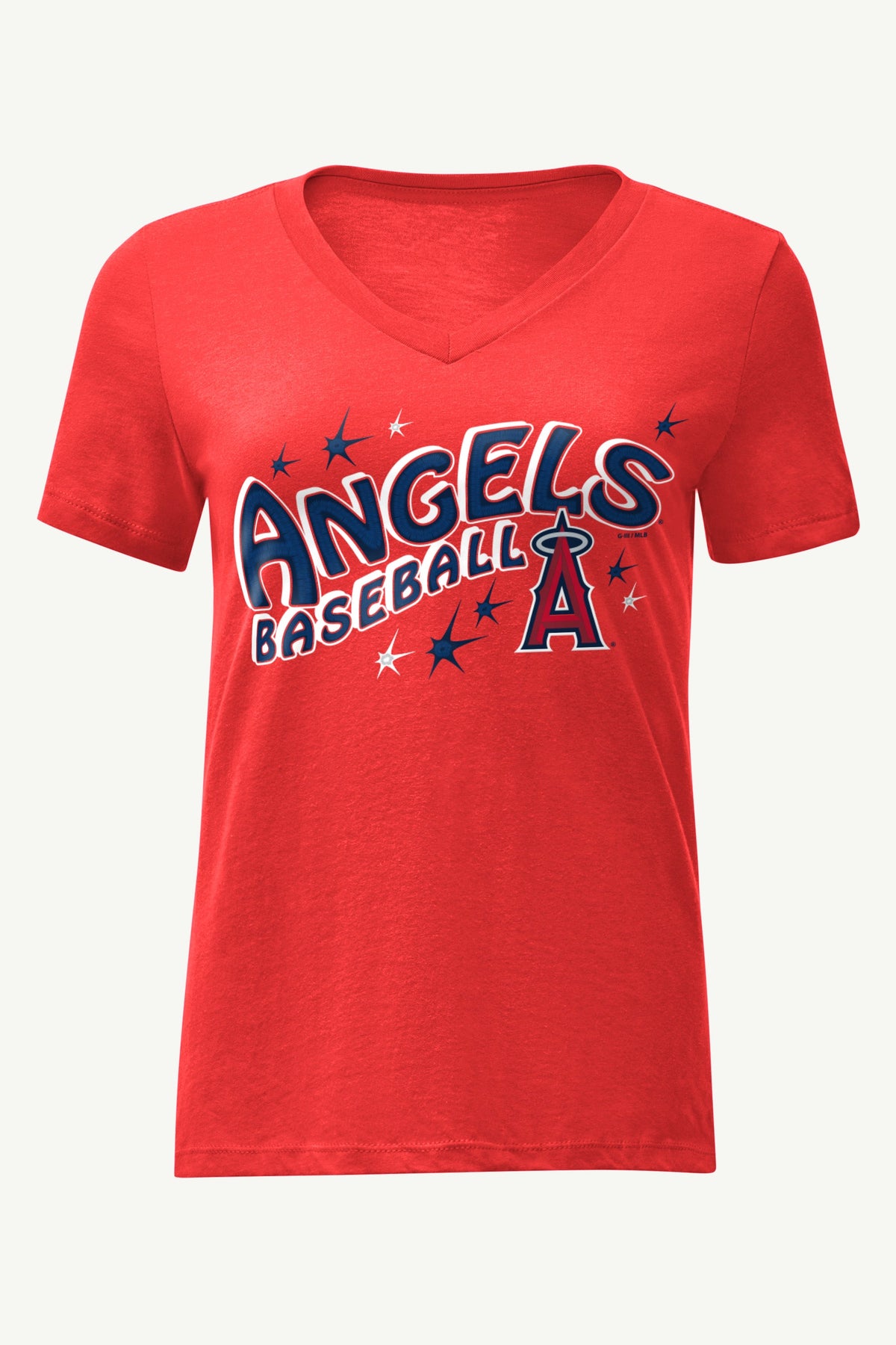 Starter WOMENS LOS ANGELES ANGELS FIREWORKS V NECK T SHIRT
