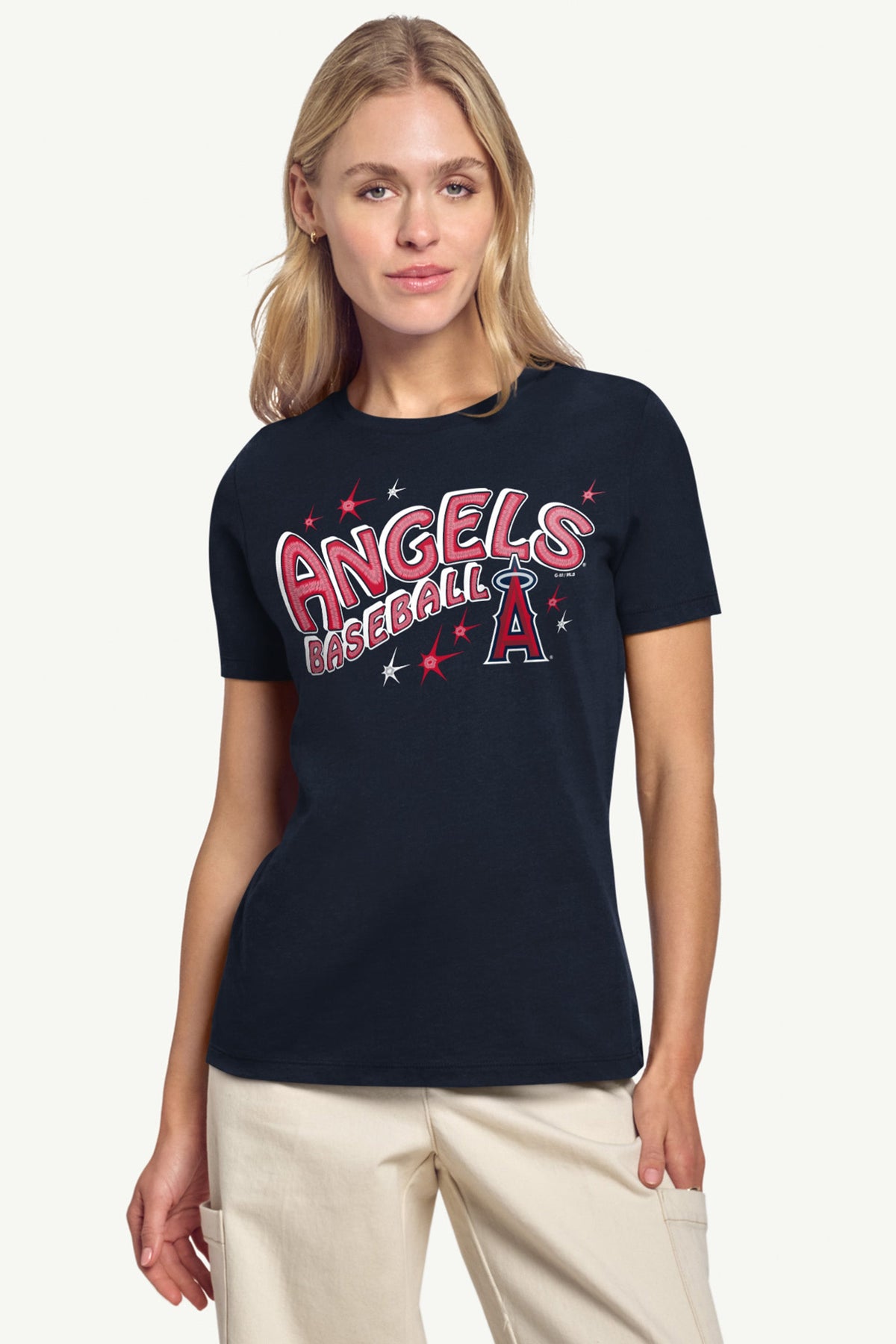 Starter WOMENS LOS ANGELES ANGELS FIREWORKS T SHIRT