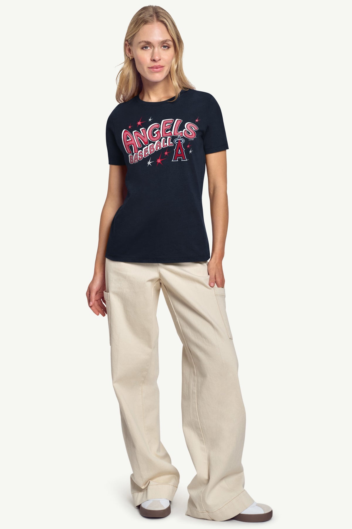 Starter WOMENS LOS ANGELES ANGELS FIREWORKS T SHIRT