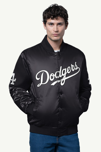 Starter MENS LOS ANGELES DODGERS SATIN VARSITY JACKET
