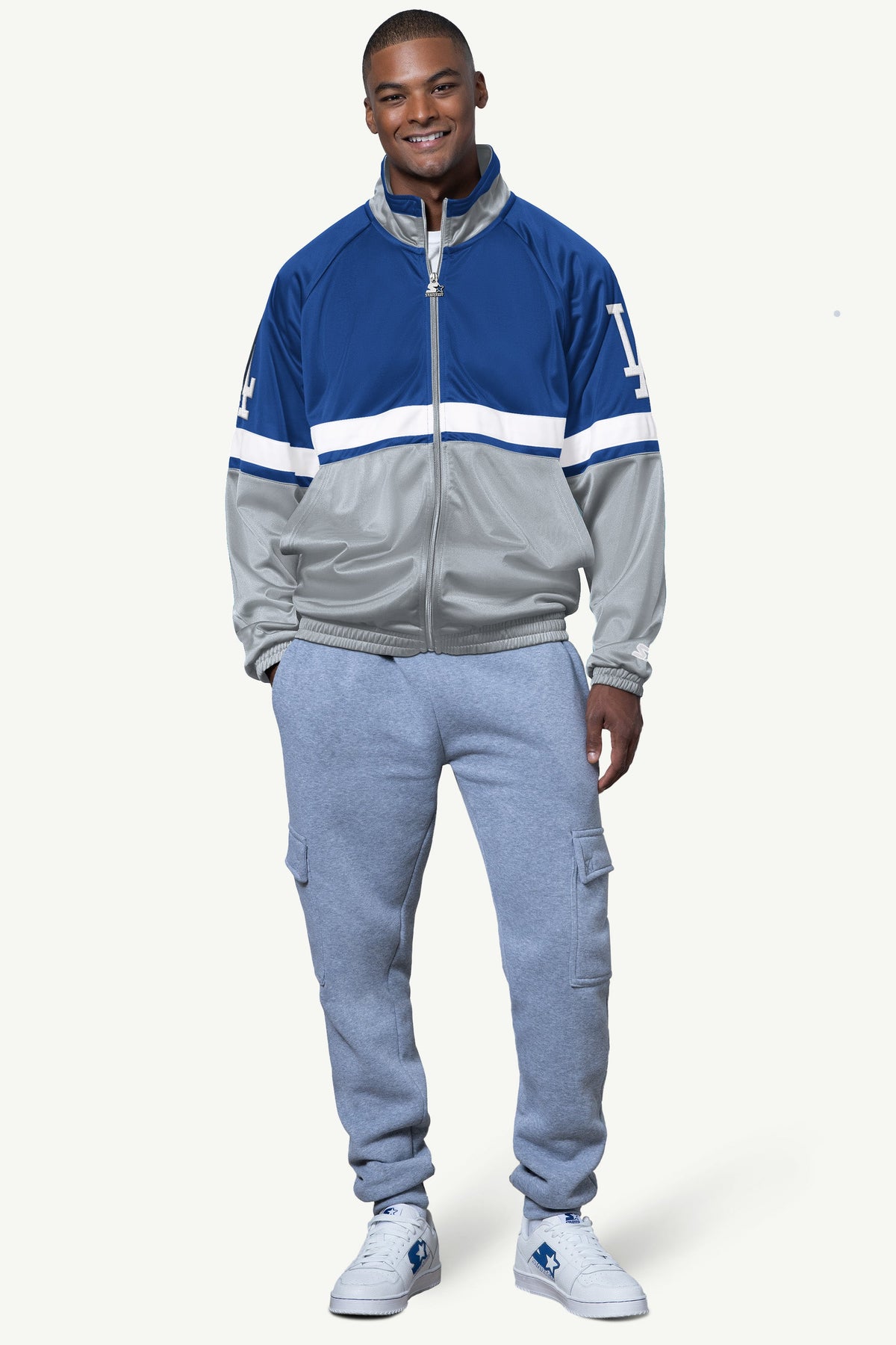 Starter MENS LOS ANGELES DODGERS VETERAN TRACK JACKET