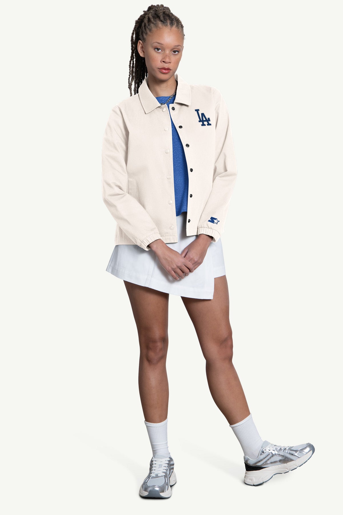 Starter WOMENS LOS ANGELES DODGERS COACHES JACKET