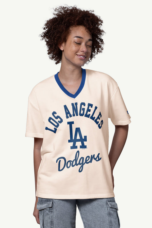 Starter WOMENS LOS ANGELES DODGERS V-NECK T SHIRT